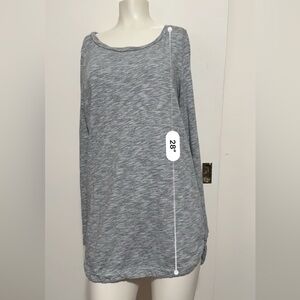 Merona Heather Gray Long Sleeve Top